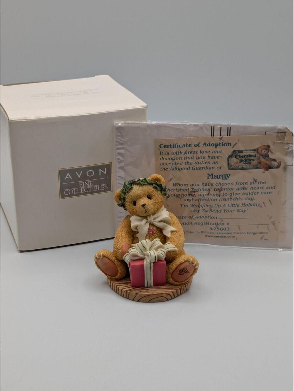 Cherished Teddies Margy "Wrapping Up A LIttle Holiday Joy" (475602) 1998